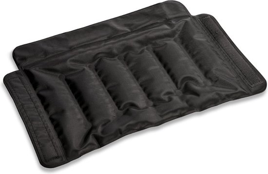 Flessenkoeler - 3x stuks - koelhoes - zwart - wijn en champagne - 32x23 cm - klittenbandsluiting - koelelement van Merkloos — afbeelding 2