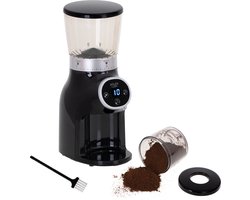 Adler AD 4450 Elektrische Koffiemolen - Conische Bramen - 300W - 31 Maalstanden - Voor Espresso tot French Press - Zwart