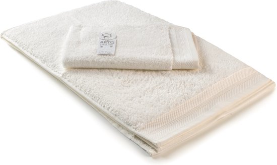 ARTG Towelzz® - DeLuxe - Gastenhanddoek - 40 x 60 cm - Wit - True White - 700 gram/m2 - Set 5 stuks