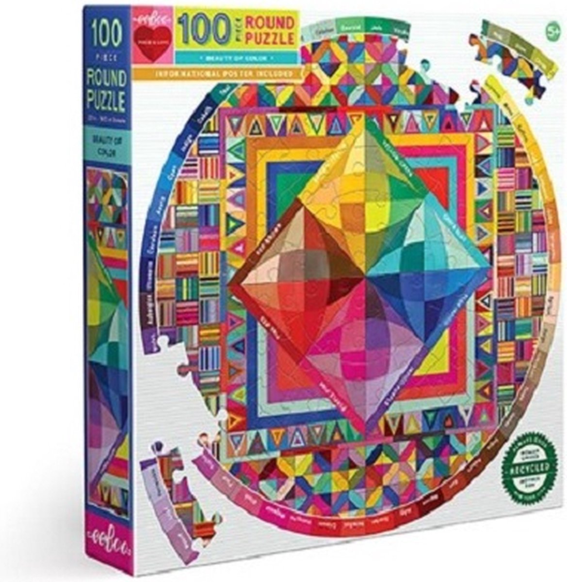 puzzel Eeboo Beauty of Color (100 rond)
