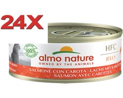 Almo Nature HFC - Kattenvoer - Jelly Zalm & Wortel - 24x70gr