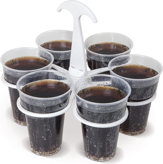 2 stuks inklapbare drankhouders met handvat, bekerhouder