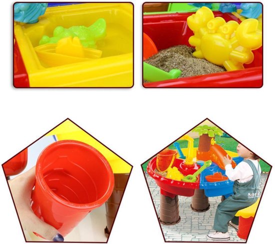EchoGoods watertafel met gratis strandgereedschap en modelafdichting - Aquaplay - zandtafel - watertafel speelgoed