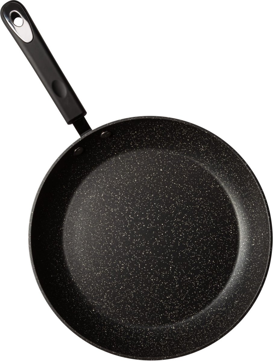 Millvado Rainbow Non Stick Frypan - 8" / 20cm Koekenpan - Zwart Soft Grip Silicone Handvat