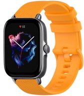 Strap-it Luxe siliconen bandje - geschikt voor Xiaomi Amazfit Bip / Bip Lite / Bip S / Bip U Pro / Amazfit GTS 1-2-3-4 / Amazfit GTR 42mm - oranje