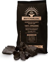 Houtskool Quebracho blanco 15 kg “Bestcharcoal” RESTAURANT Kwalitiet. voor professioneel gebruik