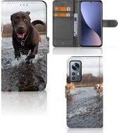 GSM Hoesje Xiaomi 12 | 12X Wallet Book Case Honden Labrador