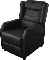 DELTACO GAM-087-B, Fauteuil de chaise de Gaming en cuir artificiel avec accoudoirs, largeur 49 cm, Zwart