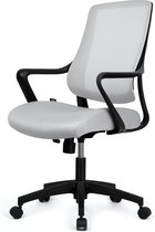 Ergonomische Bureaustoel Bureaustoelen voor Volwassenen - Draaibaar en Verstelbaar - grijs