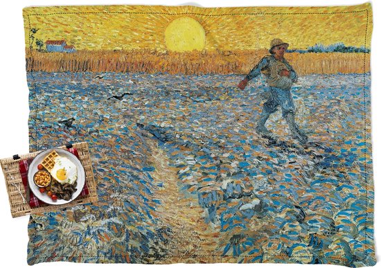 Picknickkleed - Buitenkleed - De zaaier - Vincent van Gogh - Vloerkleed