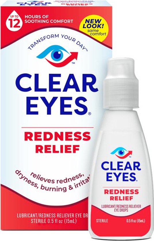 Clear Eyes Redness Relief XL - Oogdruppels Tegen Rode Ogen, Geïrriteerde Ogen & Brandende Ogen!(15ML)