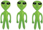 3x extraterrestres verts gonflables de 64 cm