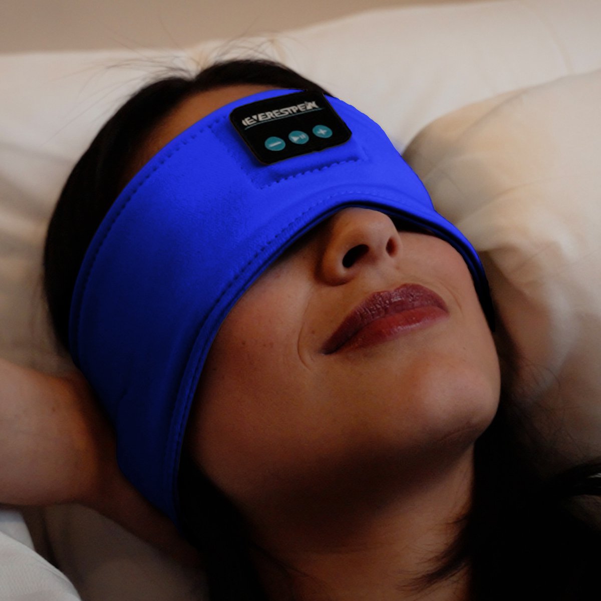 EverestPeak® Bluetooth Slaapmasker - Slaaptrainer - Met 3 in 1 Koptelefoon - 25x10CM- Blauw — afbeelding 9
