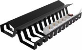 Kabelgoot Zwart Voor Onder Bureau - 2 Stuks - Uitbreidbaar - Kabel Organiser - 42cm Kabelgoot Zwart Voor Onder Bureau - 2 Stuks - Uitbreidbaar - Kabel Organiser - 42cm