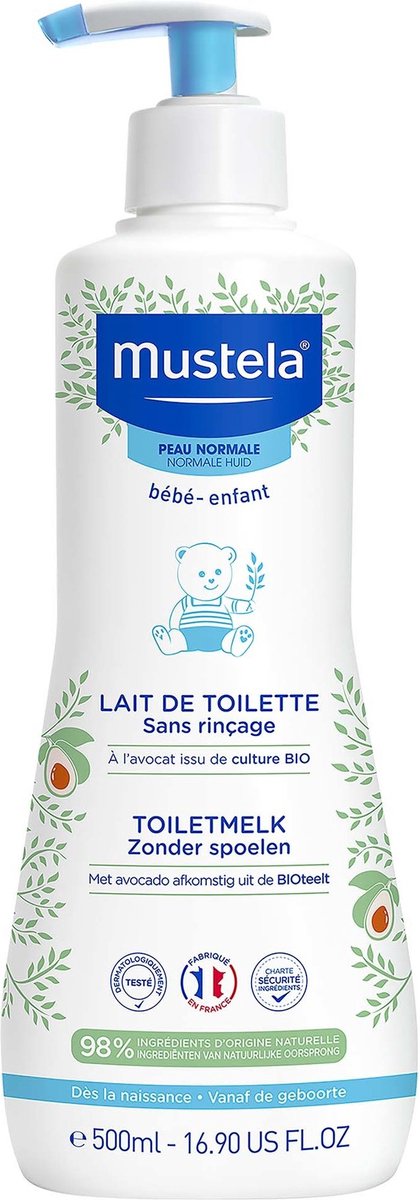 Goedkoopste Mustela peau normal Toiletmelk zonder spoelen 500ml