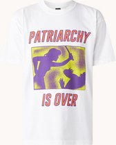 Obey Patriarchy Is Over T-shirt met print - Wit - Maat S