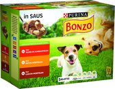 Bonzo Vitafit Multipack Rund - Kip - Lam 12 x 100 gr