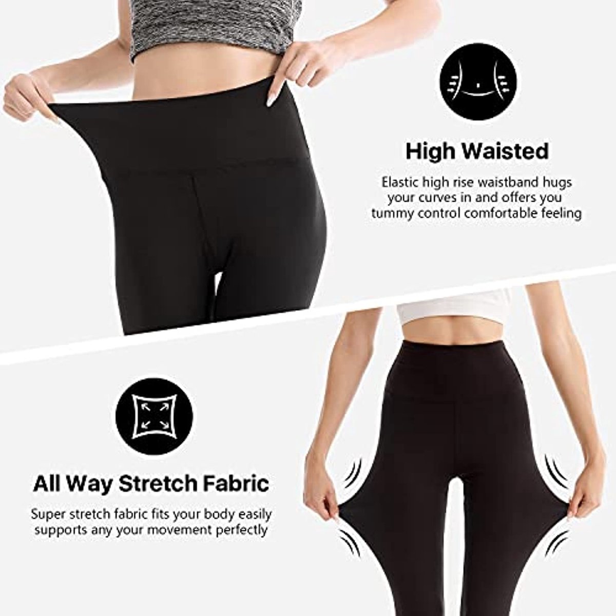 Tropea Leggings - Naadloze gebreide hoge taille zachte lounge yoga