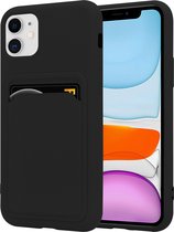 siliconen hoesje ShieldCase iPhone 11 avec porte-cartes - Noir