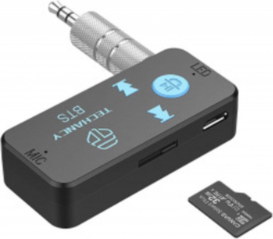 Casque Bluetooth TECHANCY - Sans Fil, Portée 10m, Lecteur MP3 Par Carte SD, Batterie Li-ion, Confortable