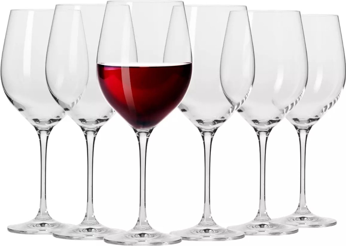 Harmony - Rode wijnglazen - kristal - 6 st. - 450 ml