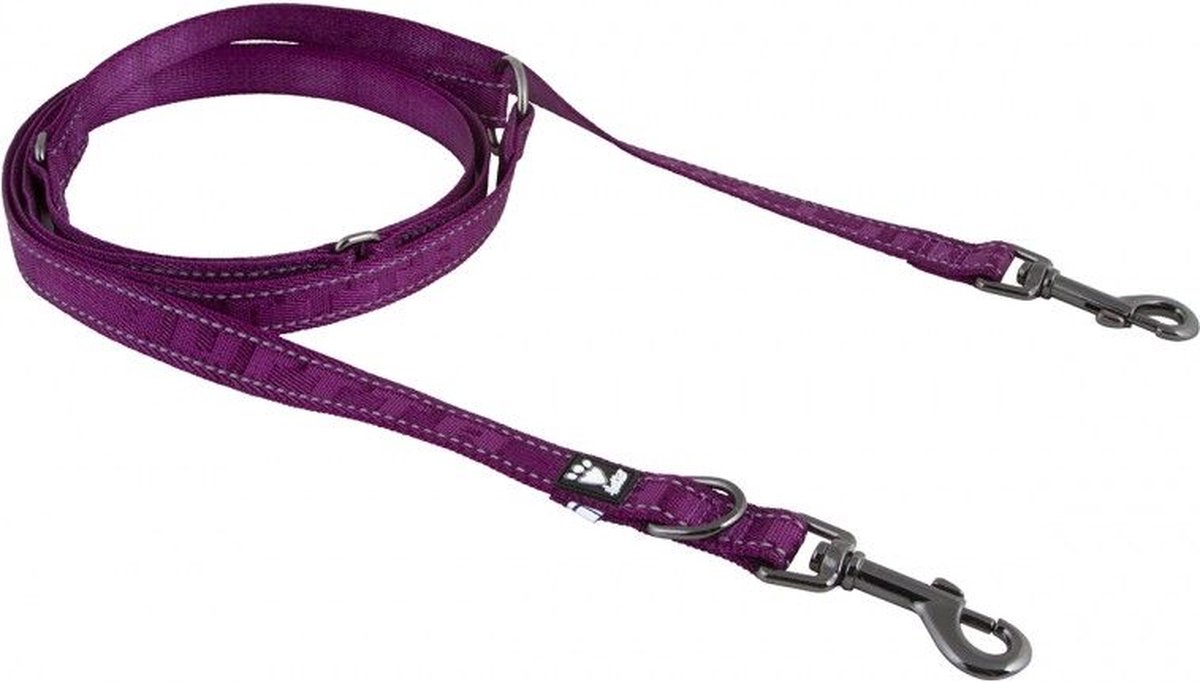 HURTTA Casual Verstelbare Hondenlijn / Hondenriem - Paars - Reflecterend - Breedte 20 mm - Lengte 250 cm