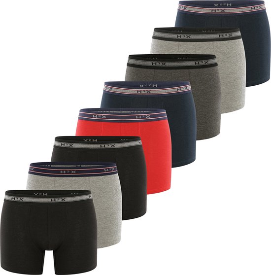 Boxers Boxer Shorts Homme Jambe Courte Multipack 8 Pièces - Taille L