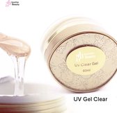 Builder Gel Clear UV 60ml |  LED BUILDER gel Clear - middelvisceus nagel gel voor de mooiste French manicure gelnagels, maar ook voor de natuurlijke look!