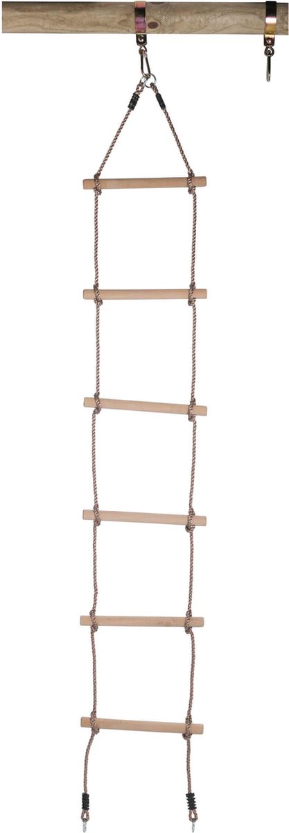Swing King Touwladder 250 Cm Hout Lichtbruin