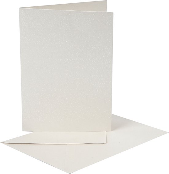 Cartes et Enveloppes, dimension carte 15x15cm, dimension enveloppe 16x16cm,  50 sets, naturel 