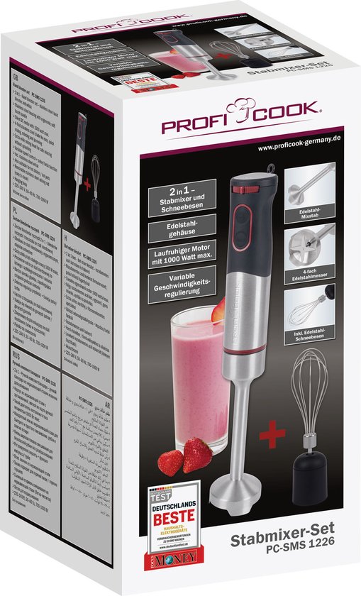 ProfiCook SMS 1226 - 2 in 1 Staafmixer set van Pro — afbeelding 5