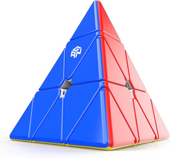 Afbeelding van het spel Gan-Rubik's Cube Pyramide vorm-standaard editie-Stickerloze kubus