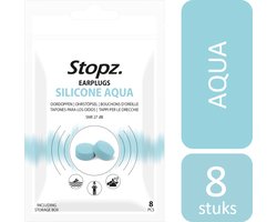 Stopz. Silicone Aqua zwem oordoppen - 8 stuks | Ideaal voor Zwemmen, Watersport, Douchen & Slapen | Past in alle oren | Herbruikbaar