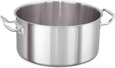 Kapp Kookpan Met Deksel 35 Liter 45 Cm Rvs Zilver