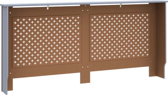 vidaXL Radiatorombouw 112x19x81.5 cm MDF wit