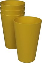 ZUPERZOZIAL - C-PLA, bekers, RELOAD-CUP, saffron yellow, geel, 400ml, set/4