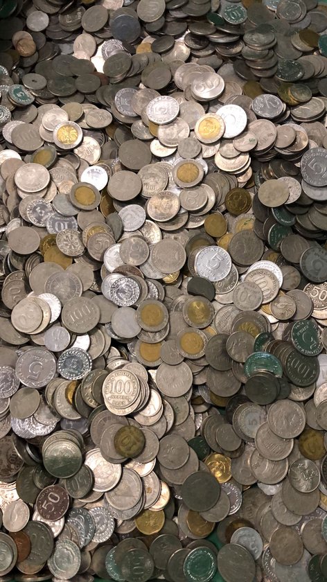Afbeelding van het spel Munten Indonesië - Een 1/2 kilo authentieke Indonesische munten voor uw verzameling, kunstproject, souvenir of als uniek cadeau. Gevarieerde samenstelling.