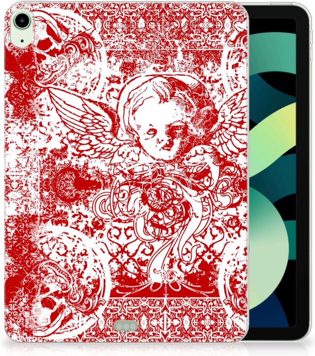 Tablet BackCover iPad Air (2020/2022) 10.9 inch Angel Skull Rood