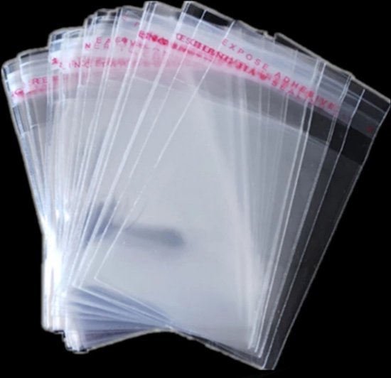 Cellofaan zakjes 6x8 cm met plakstrip Multiplaza 50 stuks  verpakkingsmateriaal ... | bol.com