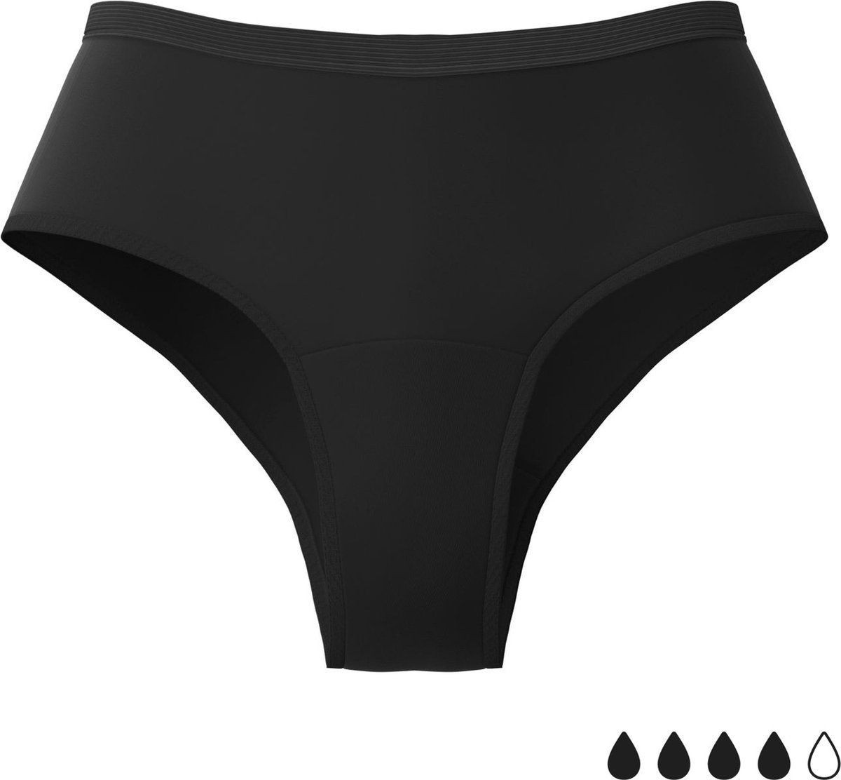 Weekiss Boyshort - Menstruatie Ondergoed, period underwear, period panties, XS (34), zwart