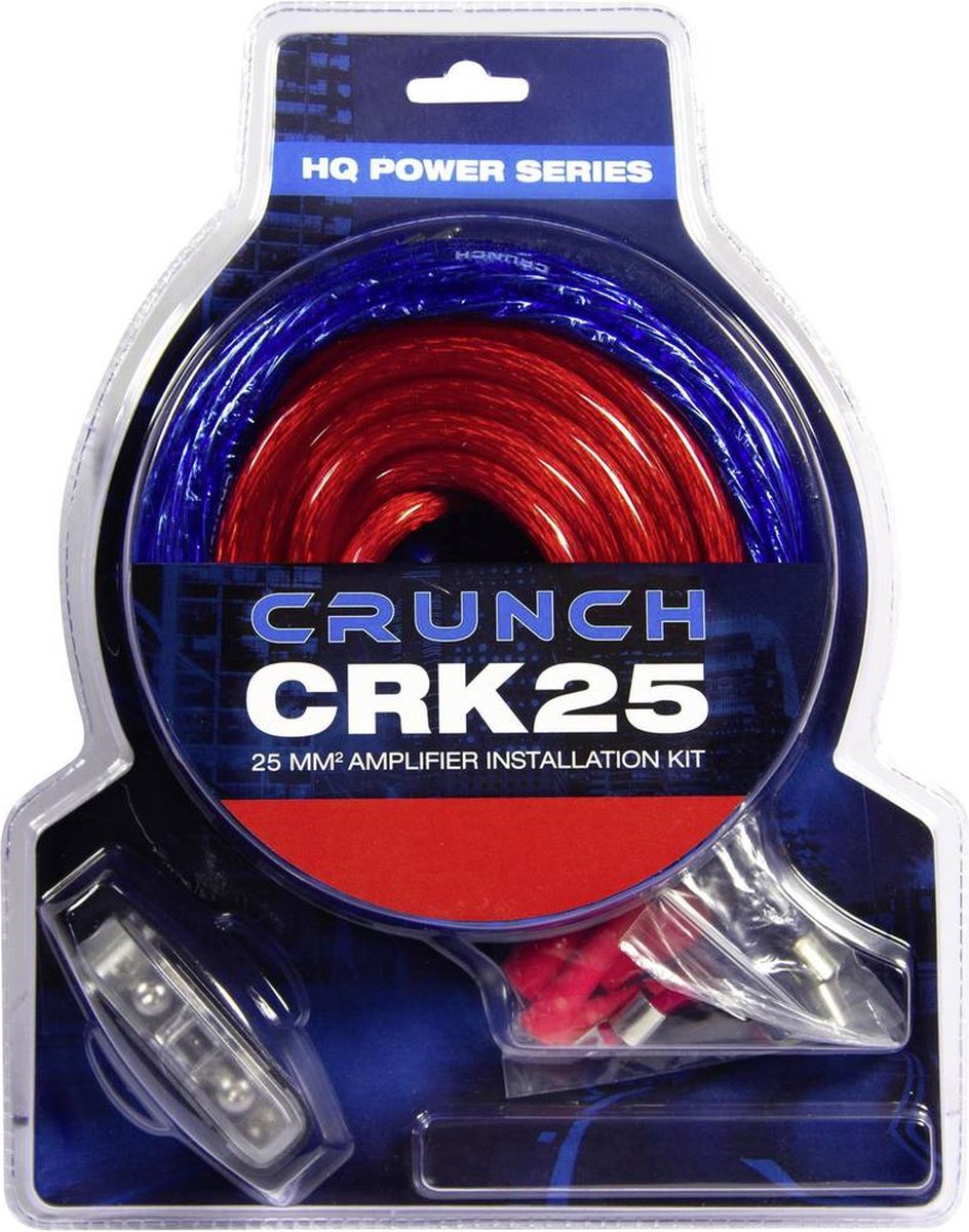 Crunch CRK25 Car-HiFi versterker aansluitset 25 mm²