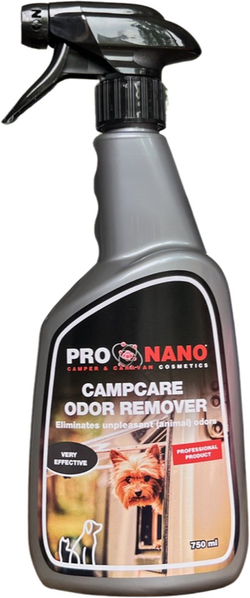 ProNano | CampCare Camper- & Caravan reinigers | Odor Remover 750ml | Nano Technologie | is een product dat onaangename geurtjes in uw camper of caravan verwijdert!