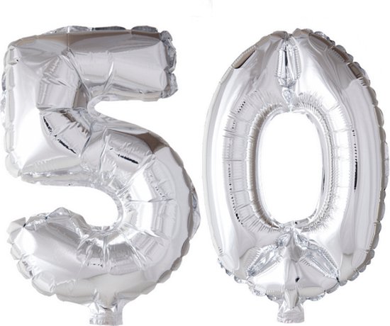Ballon aluminium chiffre 1 argent 66cm