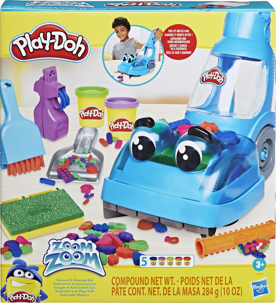 Play-Doh Zoom Zoom stofzuiger en opruimset