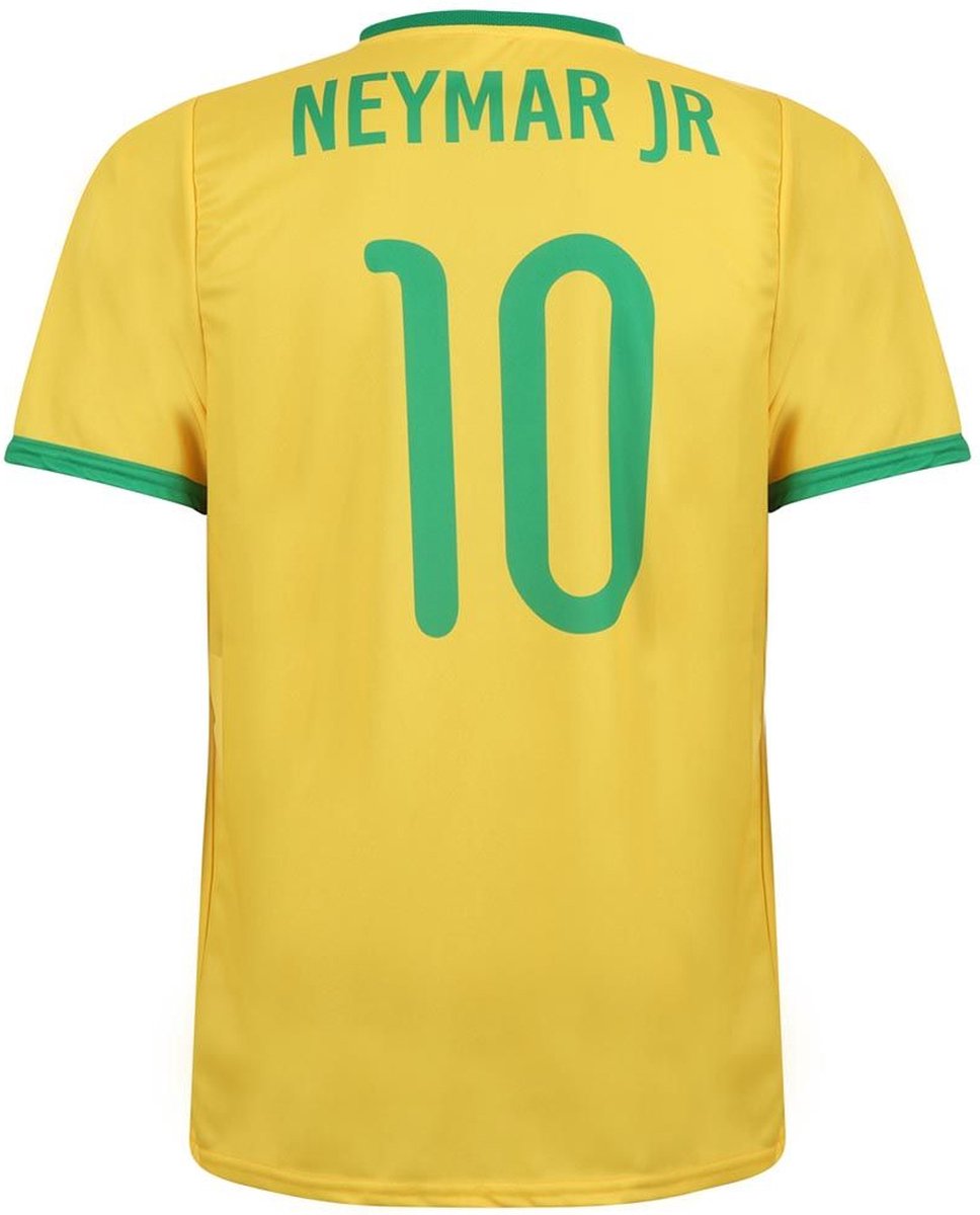 Neymar Brazilie Voetbalshirt - Voetbalshirts Kinderen - Jongens en Meisjes - Sportshirts - Volwassenen - Heren en Dames - Maat S