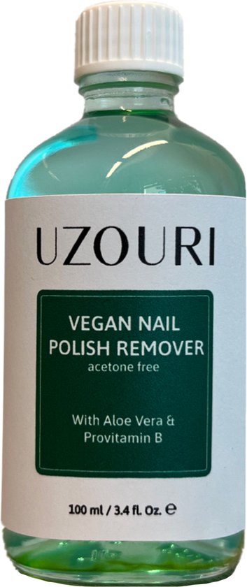 Uzouri - Nagellak - Nagellakremover - Vegan - Geurloos - Zonder Aceton - met Aloe Vera - 100 ml