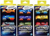 Nerf Nitro Foam Car Refill - Schuimauto's 3 stuks navulling - assorti geleverd