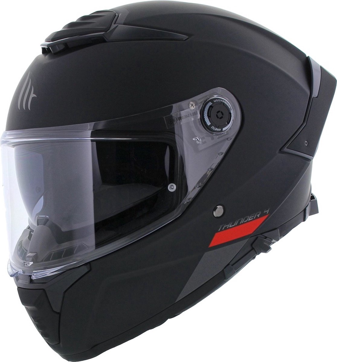 MT Thunder 4 SV Integraal helm solid mat zwart XXL - Motor & Scooter