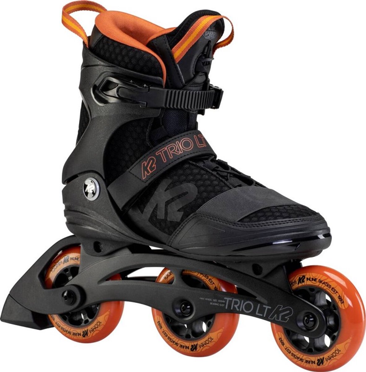 K2 Inliner Herren Inline Skates TRIO LT 100 95895 Schwarz/ -44 5 Oranje