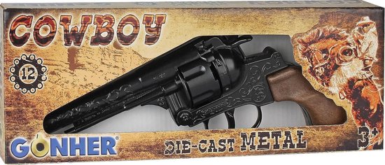 Cowboy Revolver Gonher 25 cm 12 schoten